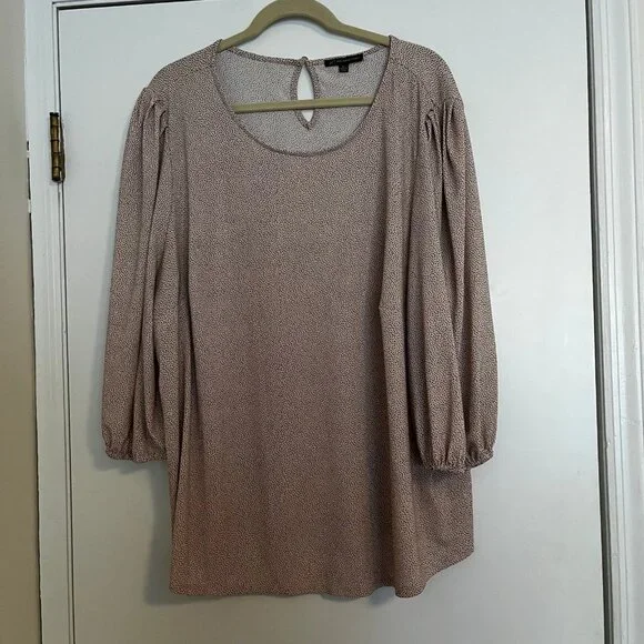 ADRIANNA PAPELL Size 3xl Long Sleeve Blouse - Picture 1 of 6